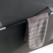 Mito Towel rail 30cm - Chrome - Black image