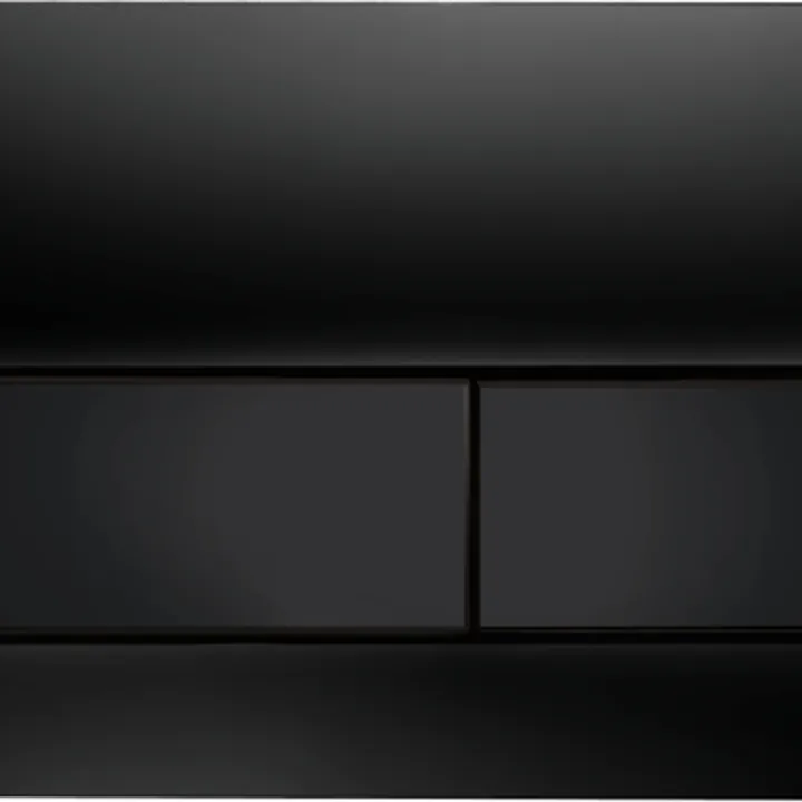 TECEsquare Glass Flush button - Black Glass Black buttons