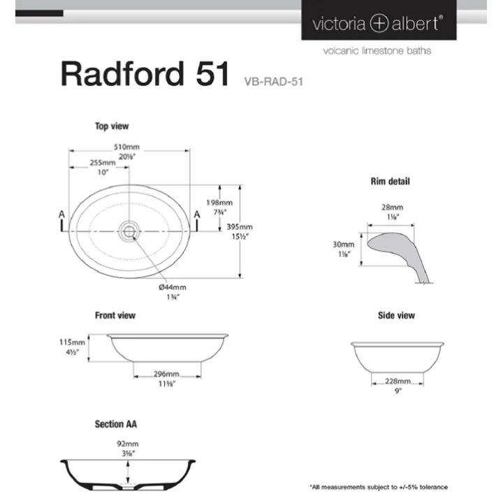 Radford 51 basin image