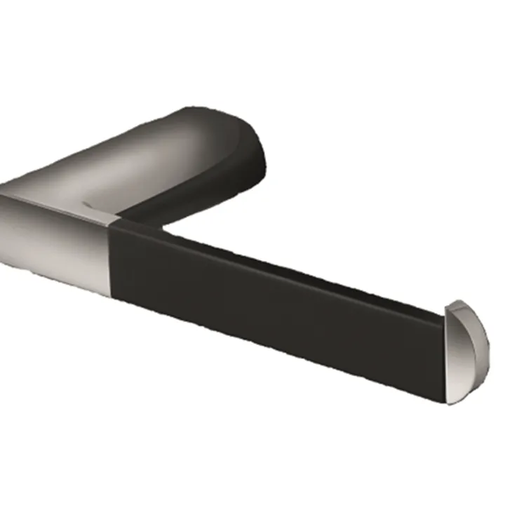 Mito  Toilet paper holder single - Chrome - Black