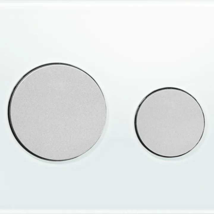 TECEloop Glass Flush button - White Glass Matte buttons