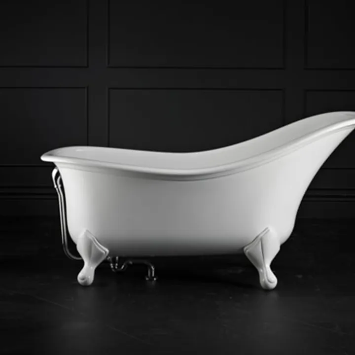 Drayton Claw foot bath 1685 x 842mm, without overflow, with White Quarrycast feet