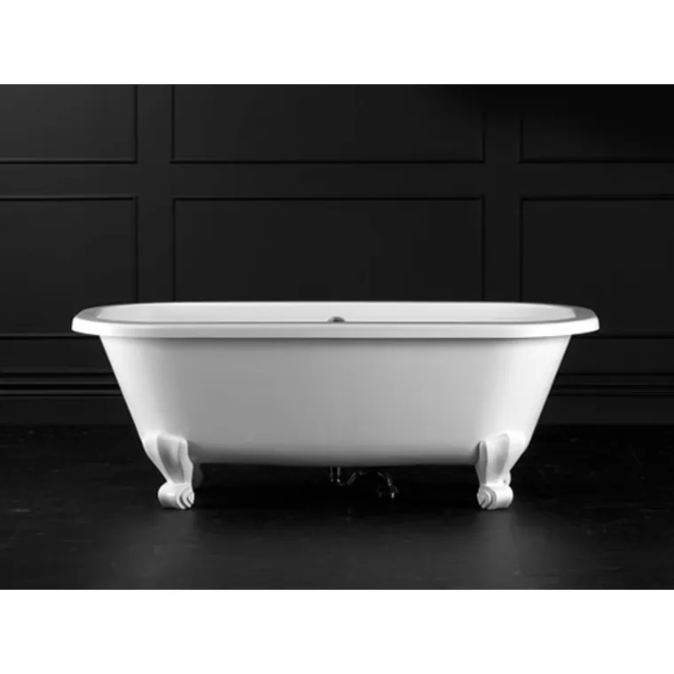Richmond Claw foot bath 1675 x 745mm, without overflow, with White Quarrycast feet
