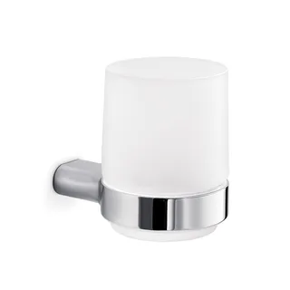 Mito Wall mounted tumbler with holder - Chrome image