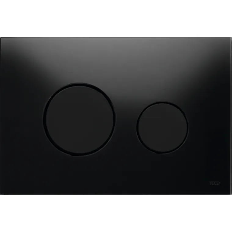 TECEloop Glass Flush button - Black Glass Black buttons