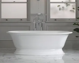 Elwick Freestanding bath with plinth 1902 x 910, without overflow image