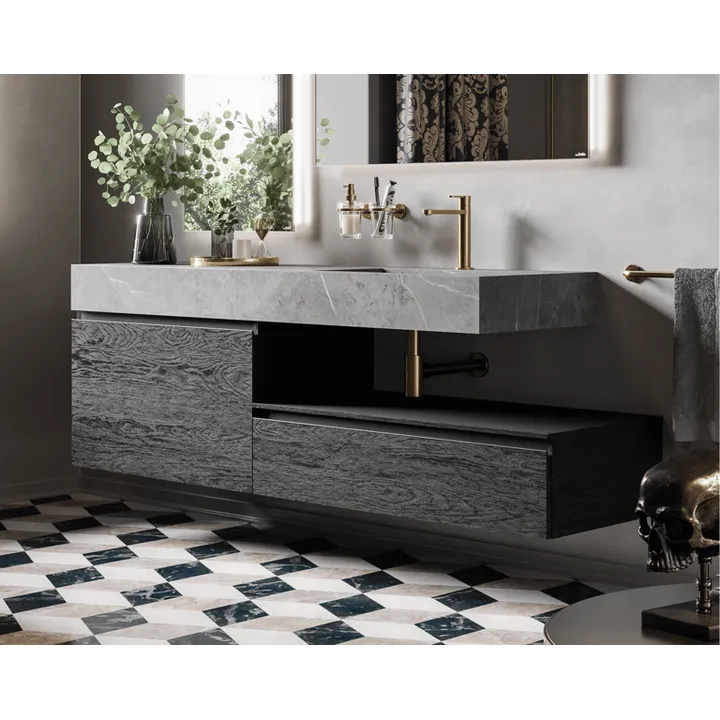 Perfetto Bathroom Furniture 90cm 2 drawer image