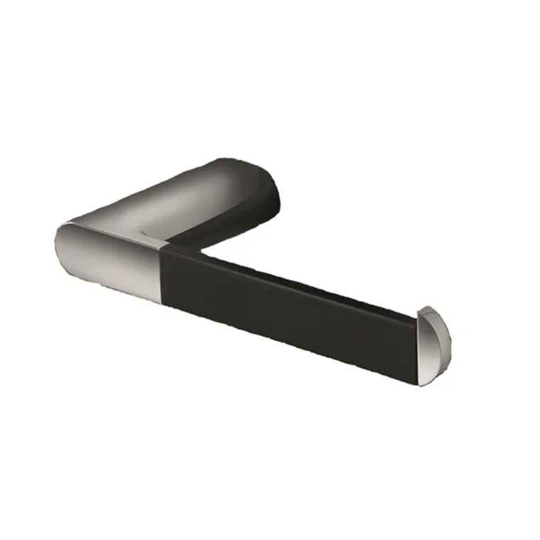 Mito  Toilet paper holder single - Chrome - Black
