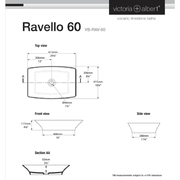 Ravello 60 basin image