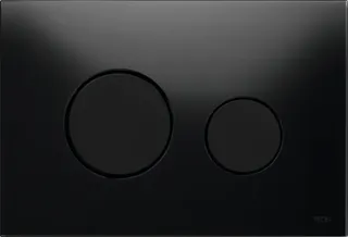 TECEloop Glass Flush button - Black Glass Black buttons image
