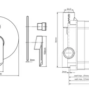 Phase Diverter mixer includes in wall mixer #2394101 image
