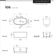 Ios freestanding bath 1511 x 802mm, without overflow image