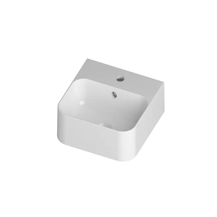 Slim Wall or Counter top basin 1TH 35 x 35cm